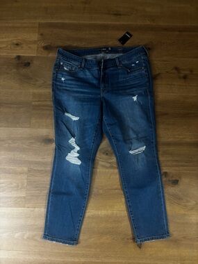 torrid Distressed Boyfriend Jeans - Blue